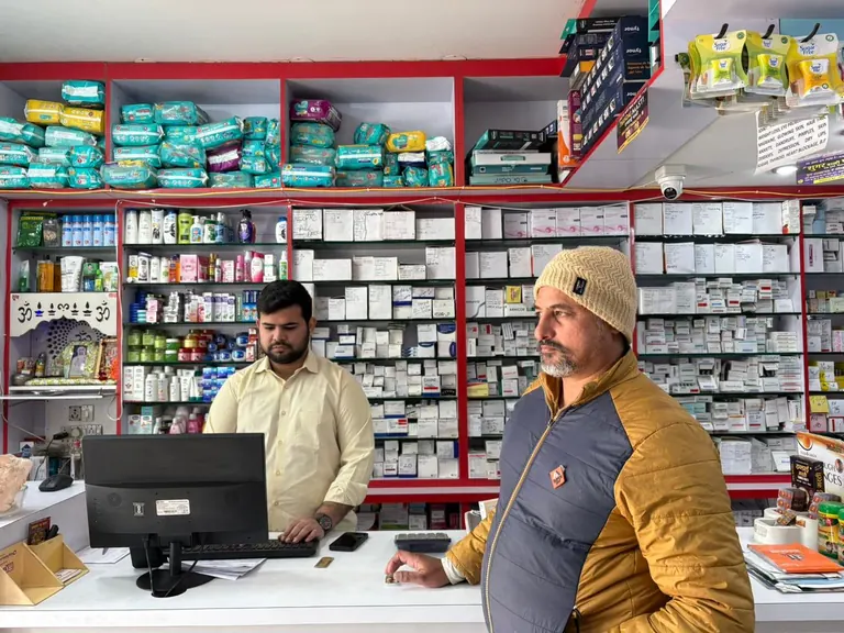 Serving our customers — Gautam Chemist, Panchkula